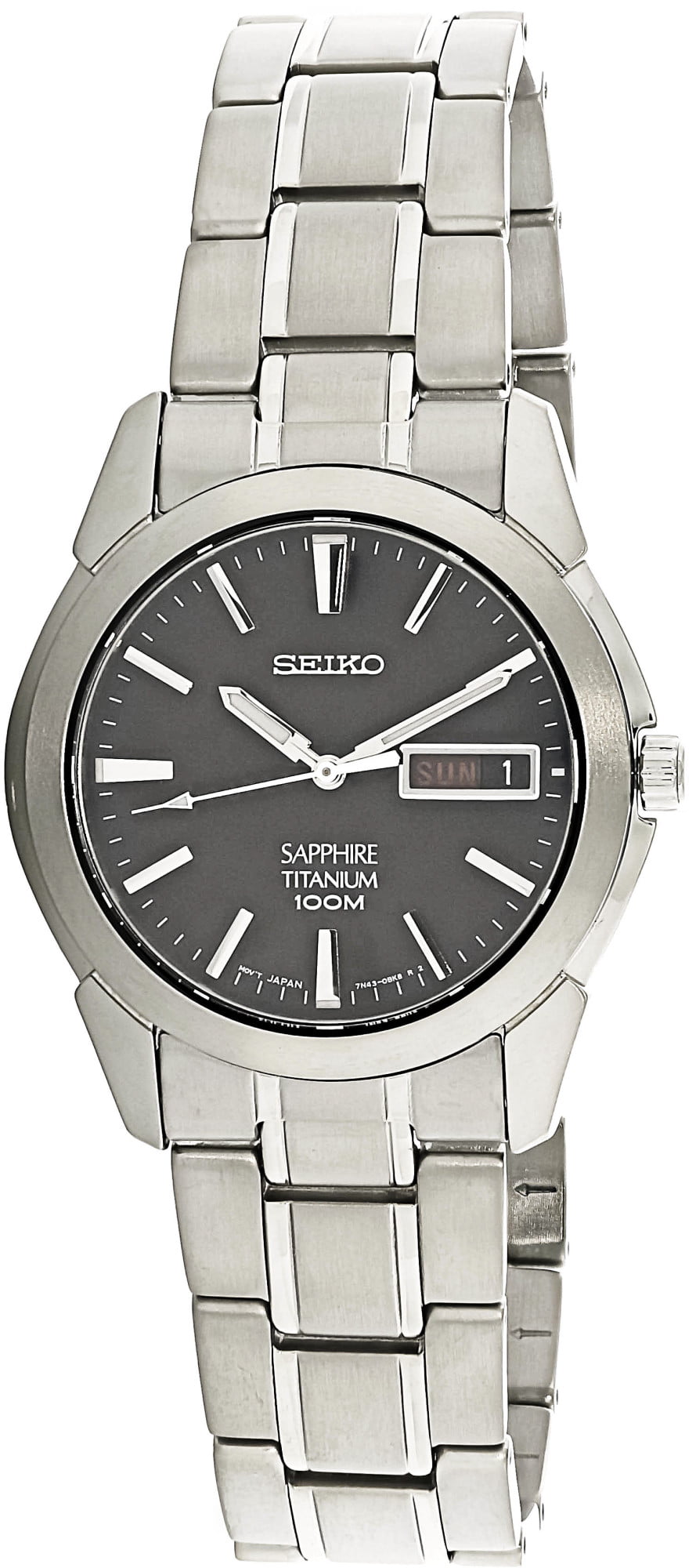 Lydig forslag Nautisk Seiko Men's Titanium SGG731 Silver Japanese Quartz Dress Watch - Walmart.com