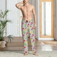 thumbnail image 5 of Mens Pajama Pants - Soft Sleep & Lounge Pants for Men, Owls with Umbrella Cuteness Casual PJ Bottoms Pants with Pockets, 5 of 5