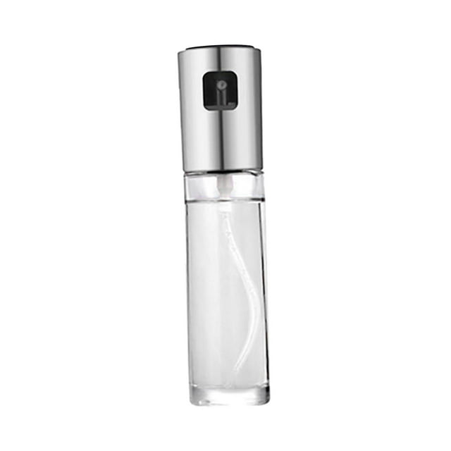 Olive Oil Sprayer Mister Bottle, Vinegars Spray Dispensers Condiment Container, Olive Oil Sprayer Bottle for Cooking Kitchen Accessories Argent