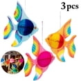 thumbnail image 2 of Coofit 3PCS Hanging Honeycomb Decorative Fish Shape Hanging Ornament Hanging Decor, 2 of 9