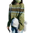 thumbnail image 4 of Women Knitted Sweaters for Women Vintage Cute Jumper Oversized Color Block Pullover Preppy Y2k Knitwear Top, 4 of 7