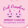 thumbnail image 4 of Inktastic Pink Pumpkins for Breast Cancer Awareness Boys or Girls Baby Bib, 4 of 4