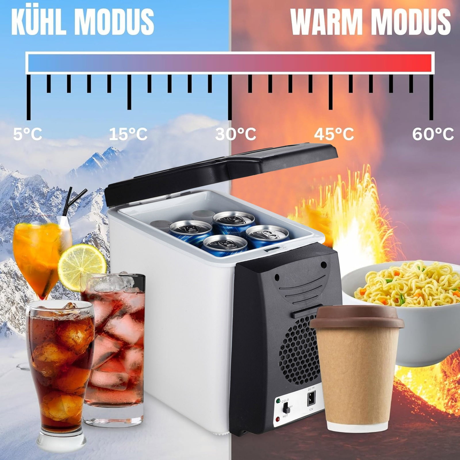 Bdday Car Refrigerator Refrigerator For Car Car Refrigerator Freezer 12V Car Refrigerator 6L Portable Car Refrigerator Portable Freezer DC12V