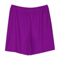 thumbnail image 5 of Spazoro Kids Girls Loose Fit Shorts, with Pockets Summer Sport Wear Solid Color Casual Pants for Child Girls Purple Size 5 T, 5 of 5
