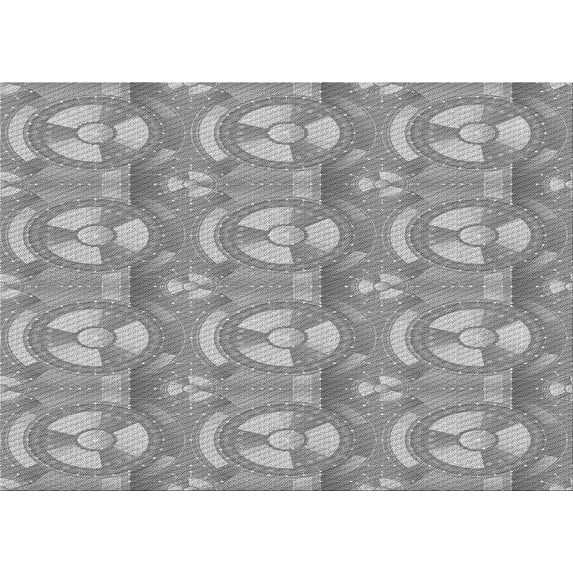 Ahgly Company Machine Washable Indoor Rectangle Transitional Gray Cloud Gray Area Rugs, 7' x 9'