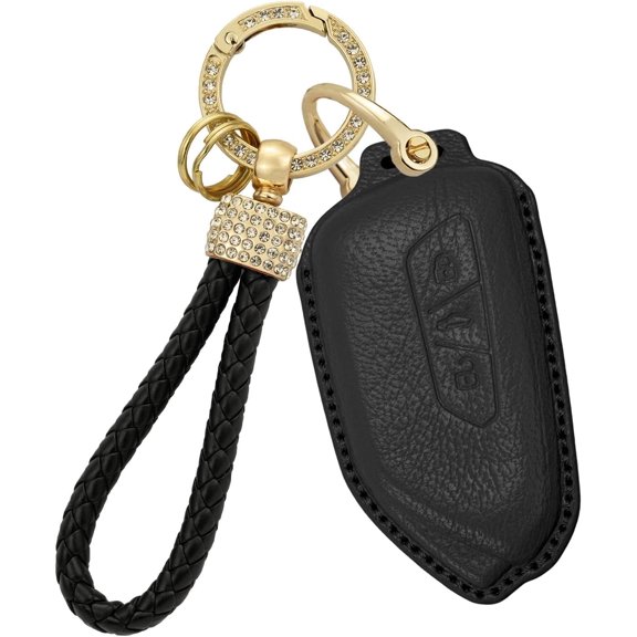 Key Fob Cover Compatible with Volkswagen Golf 8 ID.3 ID.4 ID5 2020-2026 Keychain Case Holder Protector,Black