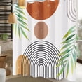 thumbnail image 3 of Boho Shower Curtains for Bathroom Extra Long Shower Curtains 84 Inches Boho Bathroom Decor - 72" x 84" Bohemian Botanical Waterproof Colorful Bathroom Curtain with 12 Hooks, 3 of 6