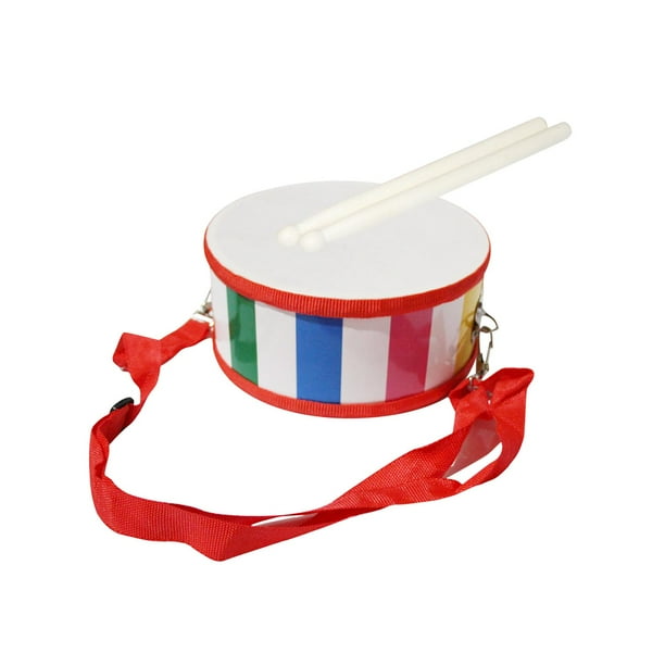 Tambor de cintura chino tradicional, juego de batería para niños, arte musical sensorial, 2 baquetas, regalo navideño, instrumento de tambor, juguete