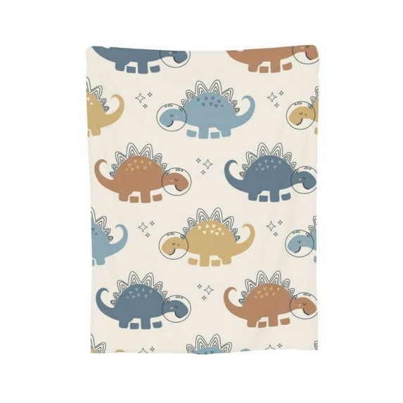 XMXY Fleece Throw Blanket for Couch, Cute Cartoon Dinosaur Lightweight Plush Fuzzy Cozy Soft Bed Blankets and Throws for Sofa, 40"x30" inches
