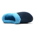 thumbnail image 6 of Pandaie Mens Womens Lined Clogs Unisex Winter Fleece Walking Garden Shoes Non Slip Fuzzy Plush Mules Footwear Blue 9.5, 6 of 7