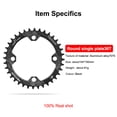 thumbnail image 2 of Chainset de bicicleta Bicicleta redonda Cerro de bicicleta Cadena de cadena Reemplazable Aleación de aluminio Anti-gota Ligero Ligero Ciclismo Diente Placa Individual Negro 36T Advancent OD003273-03, 2 of 7