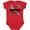 Red, variant on Inktastic Peepaw Grandpa's Little Helper Boys Baby Bodysuit
