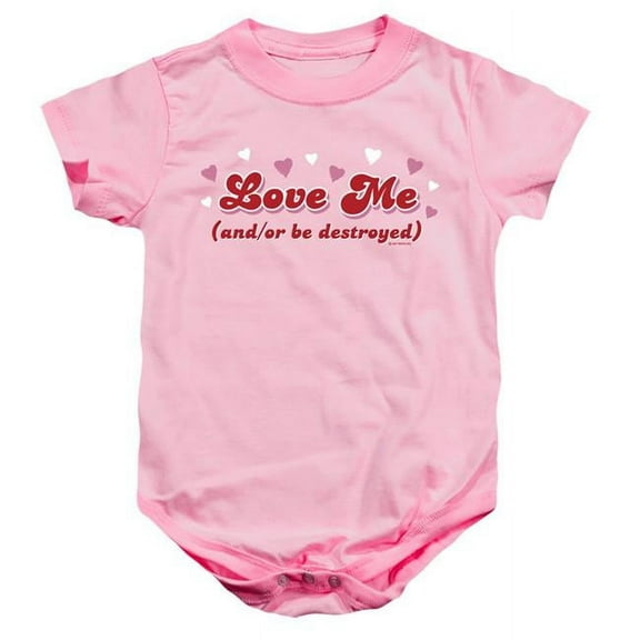 Trevco GSJ166-SS-4 Love Me - Infant Snapsuit, Pink - Extra Large & 24 Months