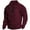 Wine, variant on SRZYMJ Mens Neck Sweatshirt Men's Loose Fit Quarter Zip Stand Collar Athletic Long Sleeve Sportswear Comfortable