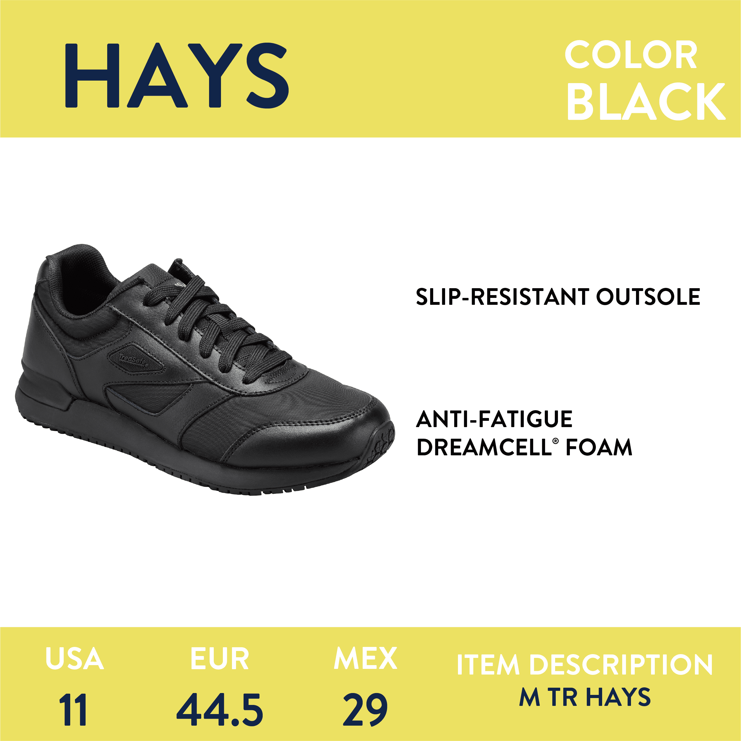 Tredsafe Men's Hays Slip Resistant Shoes
