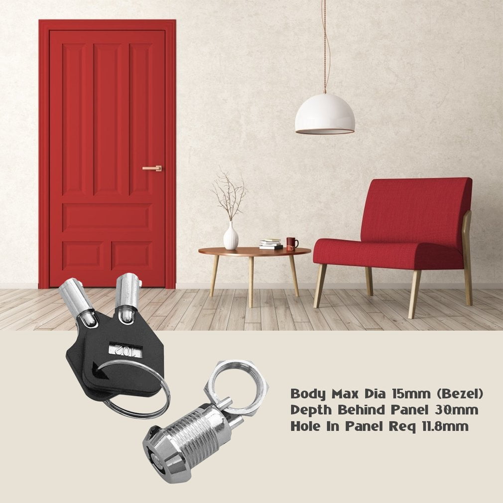 ghfcffdghrdshdfh Key Operated Security Barrel Switch SPST On-off 2 Position Common 2 Keys Clovercool 