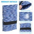 thumbnail image 3 of Uxcell 6"x 4" Wrist Pouch Wrist Wallet Sports Wristband Wallet with Zipper Pocket Blue Dark Gray Colorful 3Pcs, 3 of 7