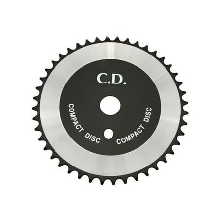 Sprocket Compact Disc 44t 1/2 X 1/8 Chrome/Black. for bicycles  bikes  for lowriders  beach cruiser  strech bikes  limos price history on PriceWatchPro