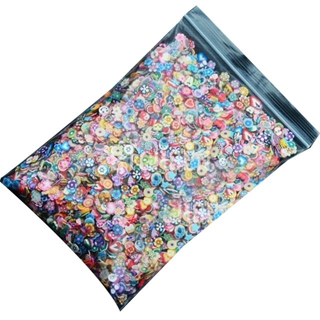 Vogacara 2021 nuevo arte de uñas 3D frutas plumas flores mezcla de colores DIY decoración de uñas pegatinas 1000 unids/bolsa Arte de uñas