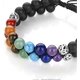 thumbnail image 4 of Pulsera de cuentas de chakras, pulsera de cristal curativa de los 7 chakras, pulsera de cuentas de piedra de yoga, pulsera de meditación, relajación y ansiedad., 4 of 5