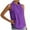 Purple, variant on GigrtiJin Women's Tank Tops Loose Sleeveless Shirt Elegant Mock Neck Comfort Solid Color Formal Suit Top Blouses