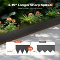 thumbnail image 3 of Steel Landscape Edging 6 Packs 40 x 8in Rust-Resistant Garden Edging Border Black, 3 of 6