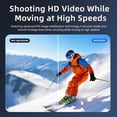 thumbnail image 4 of E12 Open Ear Headphones with 8MP Camera Bone Conduction Headphones Bluetooth 6.0 Wireless Earbuds Hi-Fi Stereo Running Earphones IP65 Waterproof AI Voice Assistant Headset for Sports/Workout/Cycling, 4 of 9