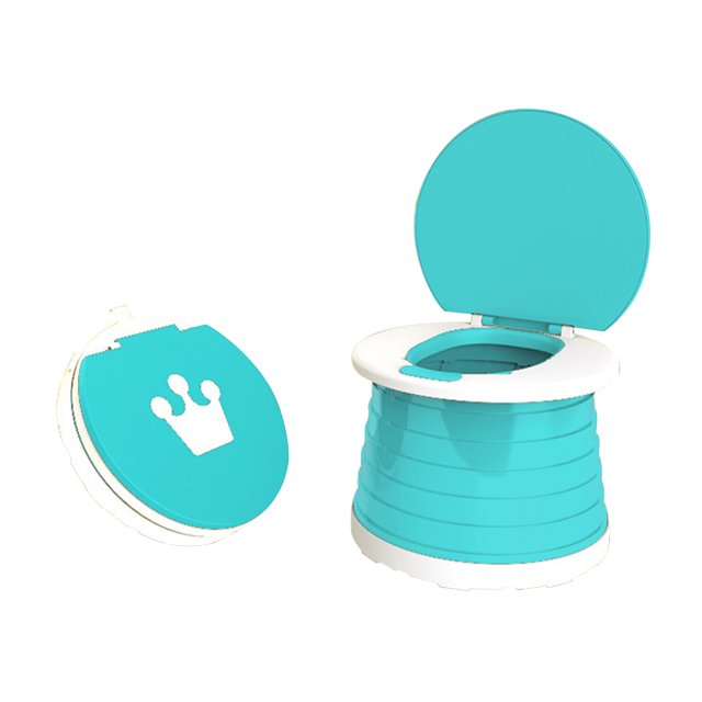 Asiento de inodoro plegable portátil para bebé, asiento de entrenamiento para ir al baño para viajar