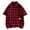 Red, variant on WREESH Men's Casual Button Down Shirts with Checkered Print Fashion Short Sleeve Plaid Top for Personalized Style Green