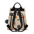 thumbnail image 2 of FORMRS Women's Travel Backpack Purse Anti-Theft Hidden Pockets Casual Shoulder Bag, Beige Halloween Pumpkin, 2 of 7