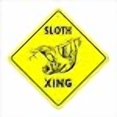 thumbnail image 3 of SignMission X-SLOTH Panneau 12 x 12 Po. Sloth Zone de Croisement Xing, 3 of 4