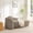 Brown, variant on 67" L Boucle Chaise Lounge Sofa Chair Indoor with Backrest, Armrest & Pillow, Oval Upholstered Single Lounger Sleeper Chair, Modern Reading Lazy Cloud Sofa Bed Recliner,Dark Grey