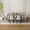grey, variant on CazToi Industrial Dining Table for 6-8 People, Large 78.7" Wooden Kitchen Table Sturdy Metal Frame Adjustable Legs Non-Slip Pads