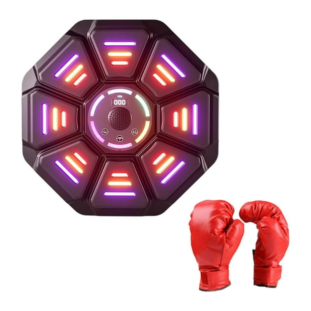 Máquina de boxeo electrónica, almohadilla de boxeo, accesorios de entrenamiento de reacción, ejercicio con guantes de adultos