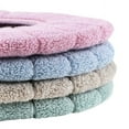 thumbnail image 4 of 4pcs Toilet Seat Cover Pads Stretchable Washable Cloth Soft Thicker Warmer Toilet Seat By PULMCheerger, 4 of 7