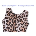 thumbnail image 5 of Leotard for Girls Gymnastics Kids Sparkle Brown Bodysuit Size 3t 4t Sleeveless Dancewear, 5 of 7