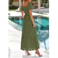 thumbnail image 2 of Vestido PRETTYGARDEN 2025 con escote cuadrado y mangas abullonadas XL, 2 of 8