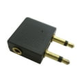 AIRPLANE HEADPHONES JACK ADAPTER PLUG AIRLINE ADAPTOR EARPHONE EAR