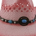 thumbnail image 7 of Straw Cowboy Hat Men Cowgirl Hats Women Sun Hat Sombreros Vagueros Classic Western Accents, 7 of 7