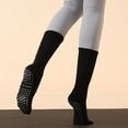 thumbnail image 1 of Calcetines de yoga de tubo largo de otoño e invierno, antideslizantes, calcetines de pilates profesionales para mujer en la parte inferior de bucle de tubo de algodón absorbente de sudor, 1 of 6