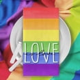 thumbnail image 5 of Love is Love Rainbow Kitchen Dish Towels Set of 2, LGBTQ Hearts Hand Towel Pride Month Drying Baking Cooking Cloth, LGBT Gay Lesbian Bisexual Pansexual Home Kitchen Decor 18x26, 5 of 6