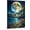 Frame-style, variant on Fantasy Moon Ocean Canvas Wall Art Posters Dreamy Gold Starry Sky Beach Landscape Pictures Modern Art Prints Artwork for Living Room Bedroom Home Office Decor