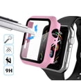 thumbnail image 4 of For Apple Watch Series 3 / 4 / 5 / 6 / SE Case, Njjex [1-Pack] Ultra Slim Thin Bumper Full Coverage Matte Hard Cover for iWatch Series SE 6 5 4 3 2 38 40 42 44mm -Pink, 4 of 7