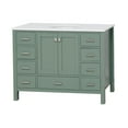 thumbnail image 5 of Horizon 48" Bathroom Vanity with Sage Green Cabinet and Engineered White Top, 5 of 6