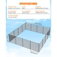 thumbnail image 4 of GloryStar 4 x 48 FT Pool Safety Fence, Designed for Inground Pools with Strong 340 GMS Teslin PVC Mesh and Stainless Steel Legs, Easy to Install Yourself for Safety, 4 of 7