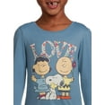 thumbnail image 5 of 365 Kids from Garanimals Girls Peanuts Graphic Tee with Long Sleeves, Sizes 4-10, 5 of 5