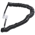 thumbnail image 3 of 4piezas 9.3 Pulgada Negro RJ9 Cable Cordon de Bobina del Modem del Telefono, 3 of 5