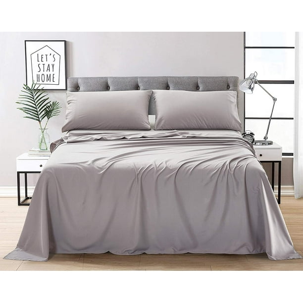 Home Beyond 4-Piece Bed Sheets Set (Queen Size, Navy) - Premium Hotel  Quality Bedding Sheets - Hypoallergenic Breathable Ultra Soft Brushed  Microfiber - 16 Inches Deep Pocket, Wrinkle Fade Resistant 