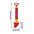 thumbnail image 3 of Plyzle Toilet Plunger Pump - Manual Press-Type Drain Unclogger for Clogged Pipes & Toilets, 18.89 Inch Durable Plastic in Red(Single Piece), 3 of 6