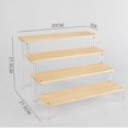 thumbnail image 4 of 1-5 Layers Wooden Ladder Rack Acrylic Multi-layer Ladder Display Rack, 4 of 10